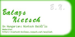 balazs nietsch business card